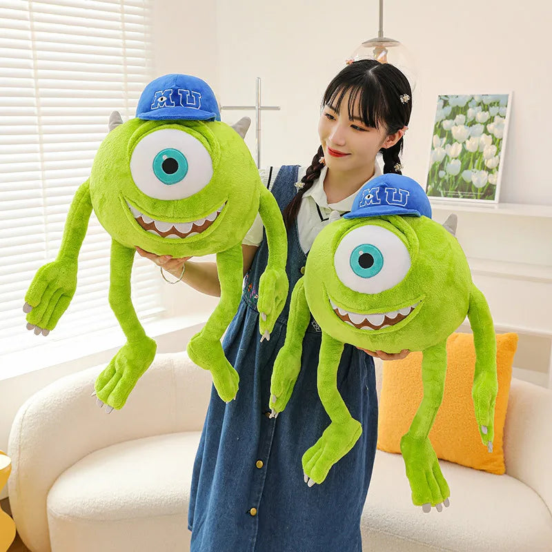Mike Wazowski Plush Toy | Monsters University Stuffed Animal | Soft PP Cotton | 35cm, 60cm & 80cm