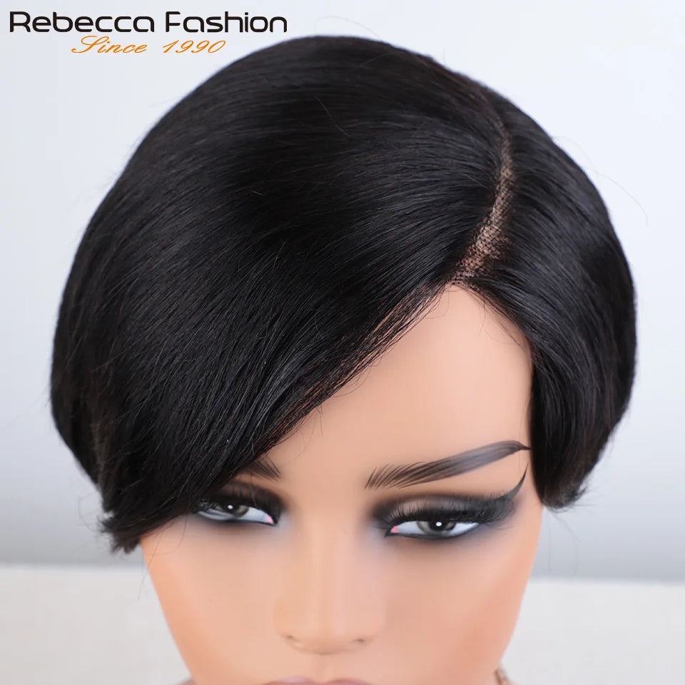 The Effortless Pixie Bob — Glueless Short Cut, 5x1 Lace Part | 100% Peruvian Human Hair | No Glue, No Fuss