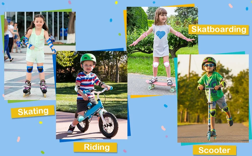 Kids Knee Pads & Elbow Pads Set – Protective Safety Gear for Children Ages 3–7
