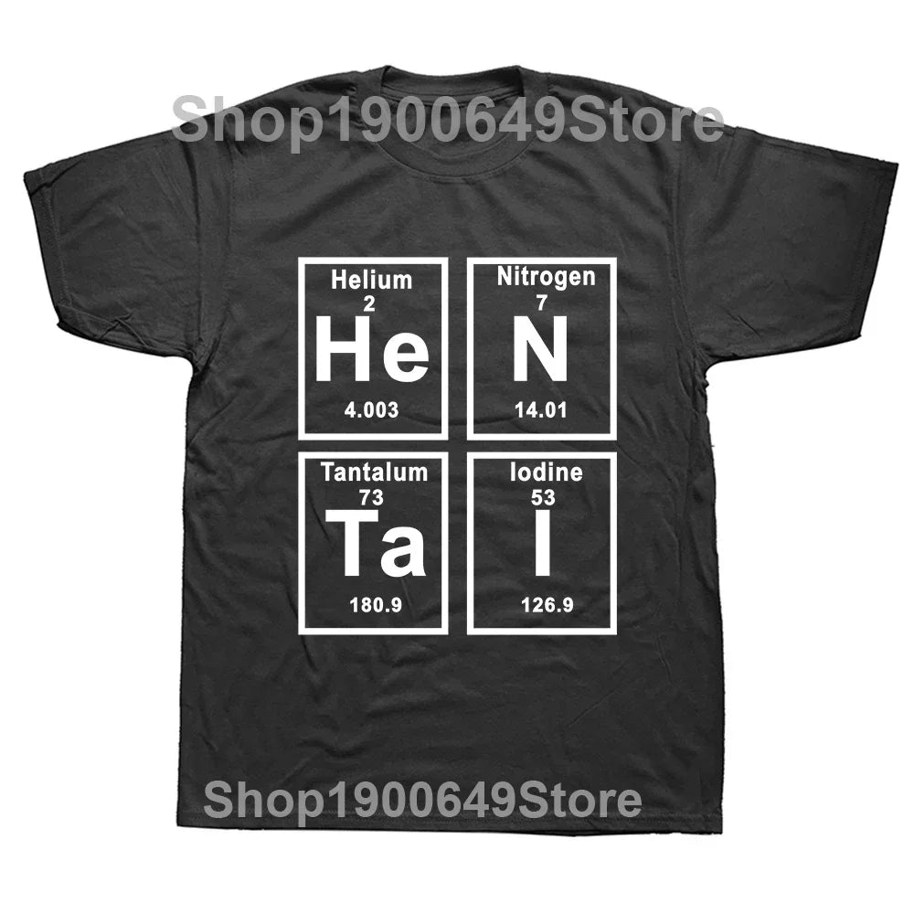 Funny Periodic Table Graphic T-Shirt – Novelty Science Humor Tee for Men & Women