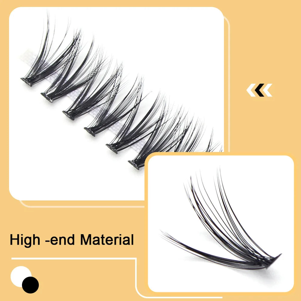Moonlily Mink Super Cluster Eyelash Extension Natural 3D Russian Volume Faux Eyelashes Individual Lashes Makeup Cilia Cilias