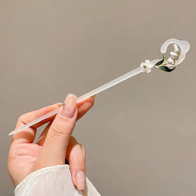 Charm Metal Hairpins Retro Antique Tassel Phoenix Student Pearl Rhinestone Butterfly Hair Stick Jewelry Wedding Hair Accessories