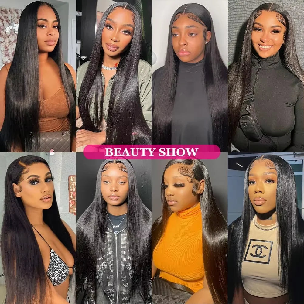 30 36 Inch 13x4 Human Hair Lace Frontal Wig Bone Straight Transparent Hd Lace Wig 13x6 Human Hair For Woman Remy Human Hair Wigs