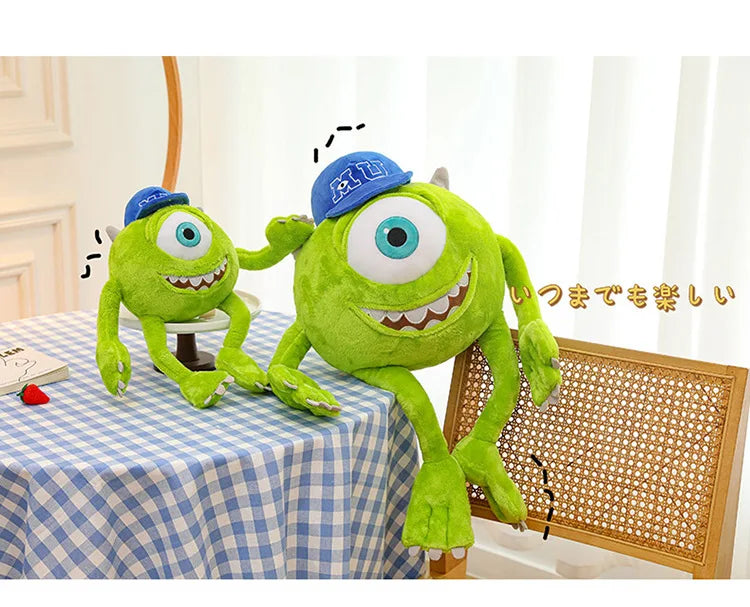 Mike Wazowski Plush Toy | Monsters University Stuffed Animal | Soft PP Cotton | 35cm, 60cm & 80cm