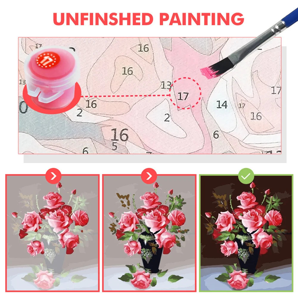 Paint By Numbers Night Park Scenery Kit | 40×50cm Frameless Canvas | DIY Acrylic Painting for Kids & Adults | Home Decor Gift