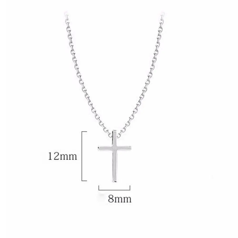 Cross Pendant Clavicle Chain Necklace – Simple Fashion Jewelry for Women