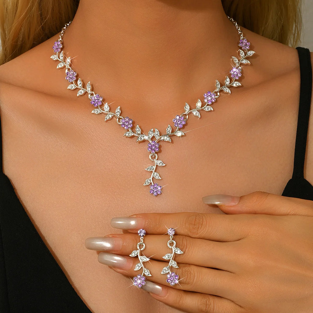 Elegant Flower Design Jewelry Set – Trendy All-Match Fashion Jewelry for Party & Daily Wear