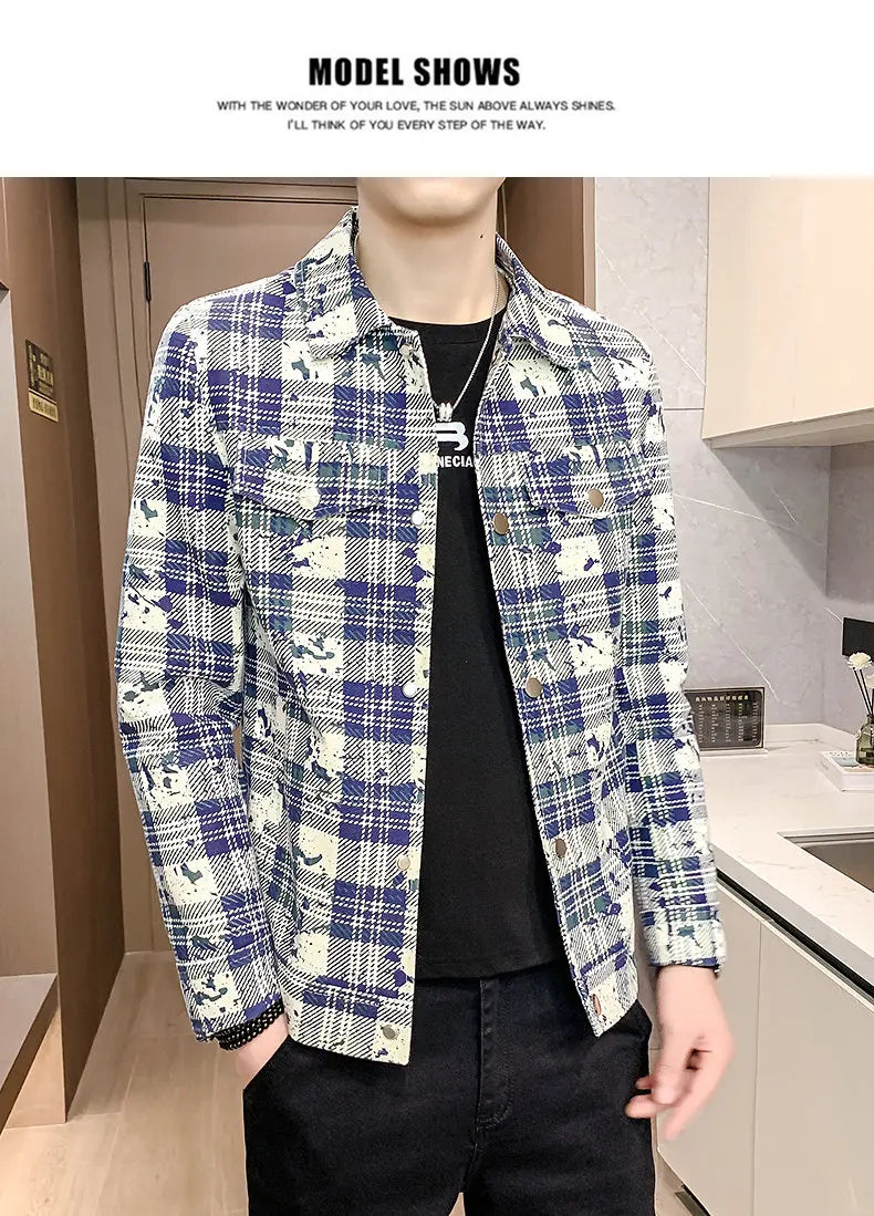 Men's Short Wool Blend Jacket – Thickened Warm Business Streetwear Overcoat
