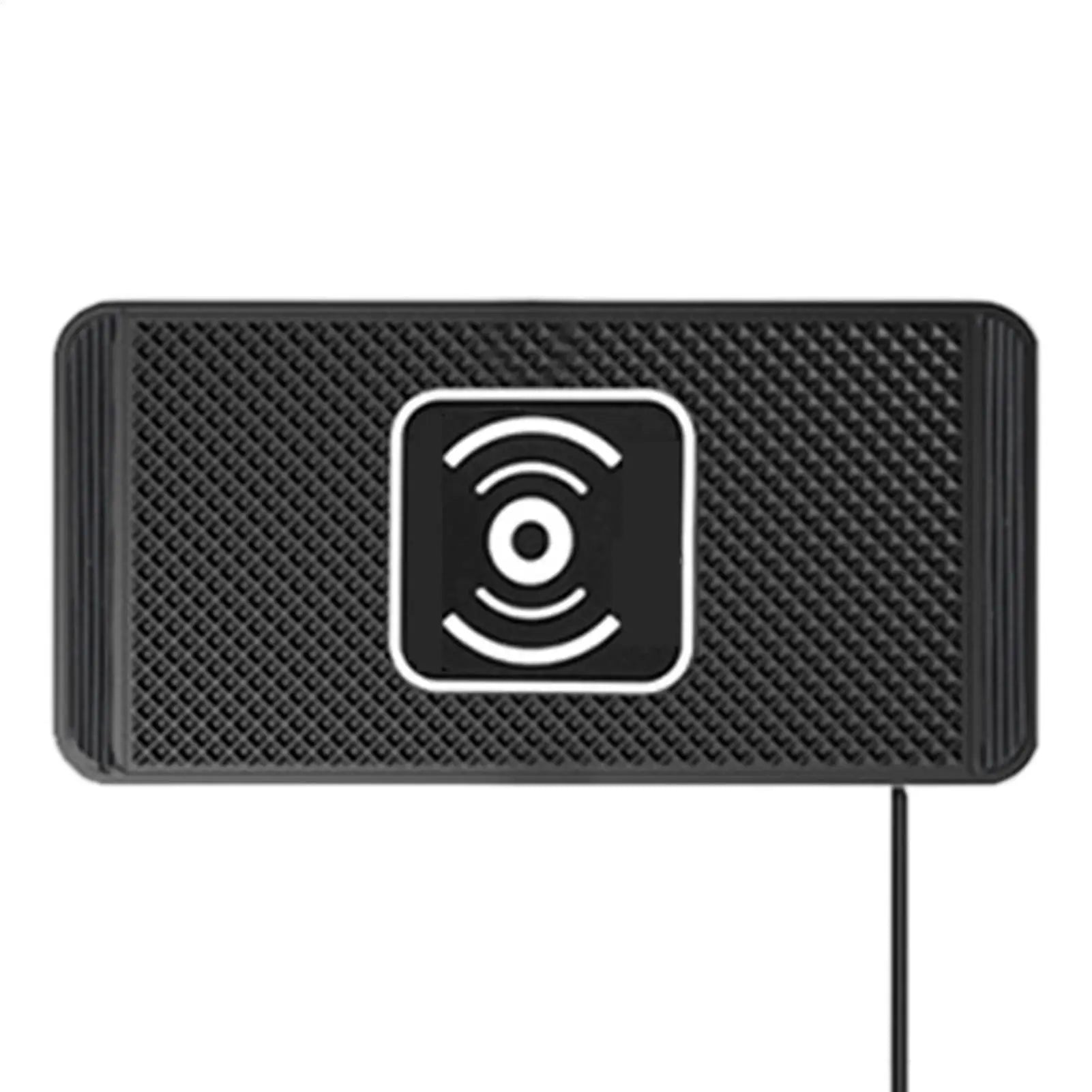 Wireless Car Charger Pad – Auto-Sensing Non-Slip Charging Mat for Vehicles