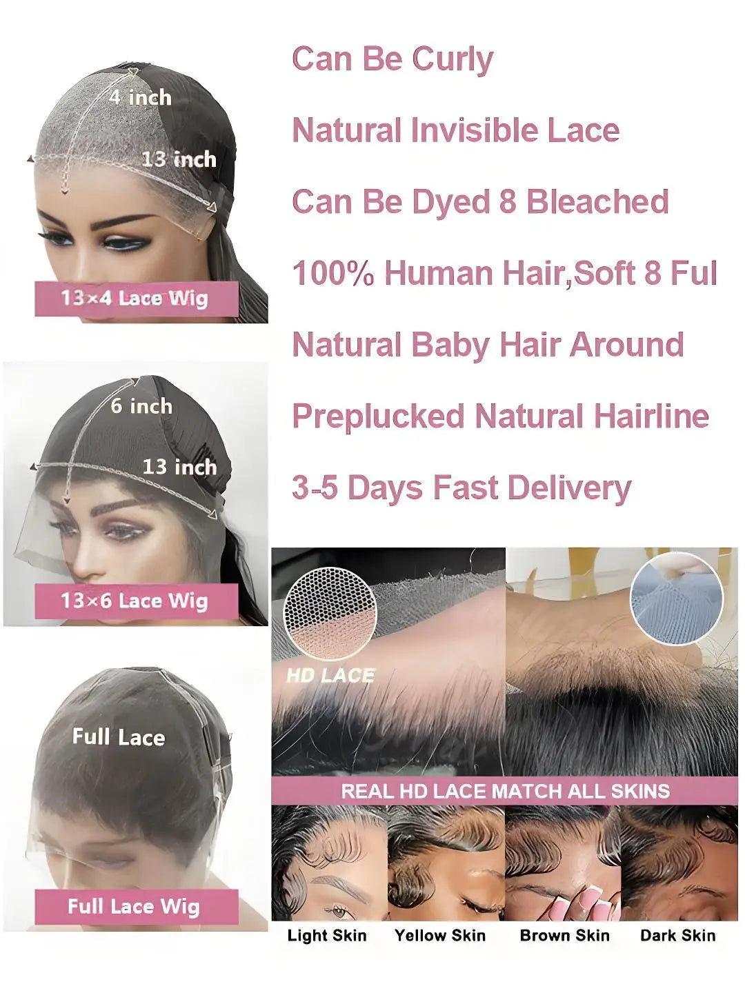 250 Density Deep Wave 40 Inch 13x6 Hd Lace Front Wig Human Hair Curly Wigs Water Wave Transparent Lace Front Wig For Black Women
