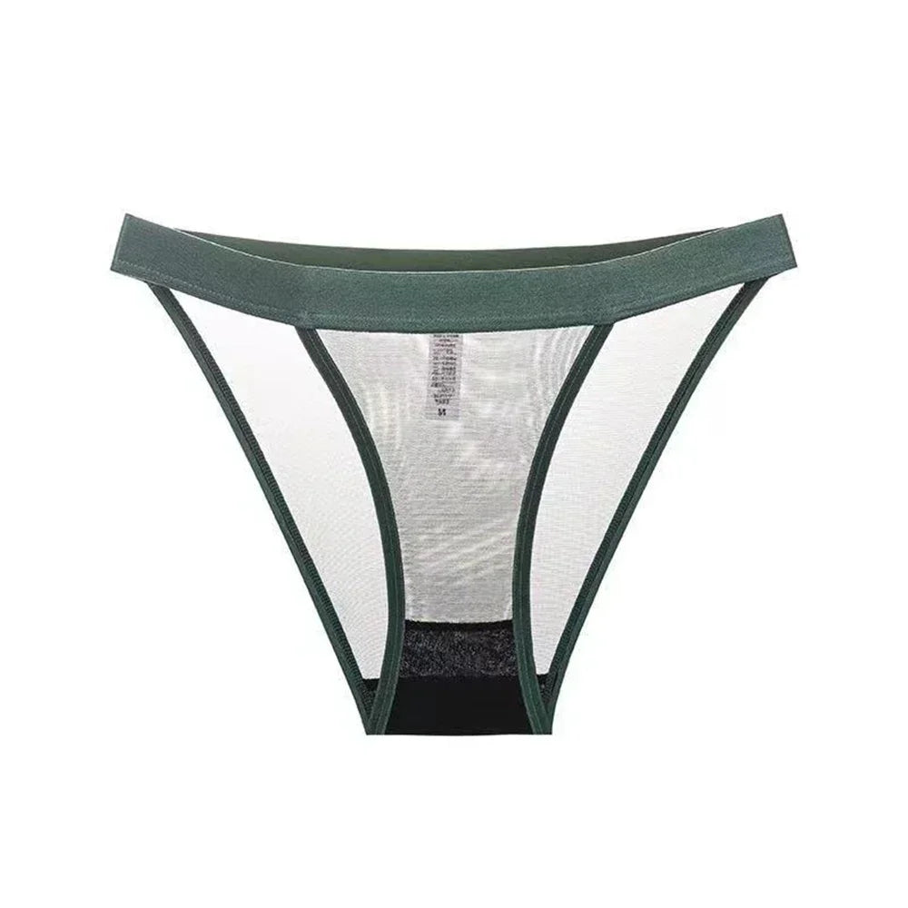 Women's Sheer Seamless Underwear – Breathable See-Through Briefs