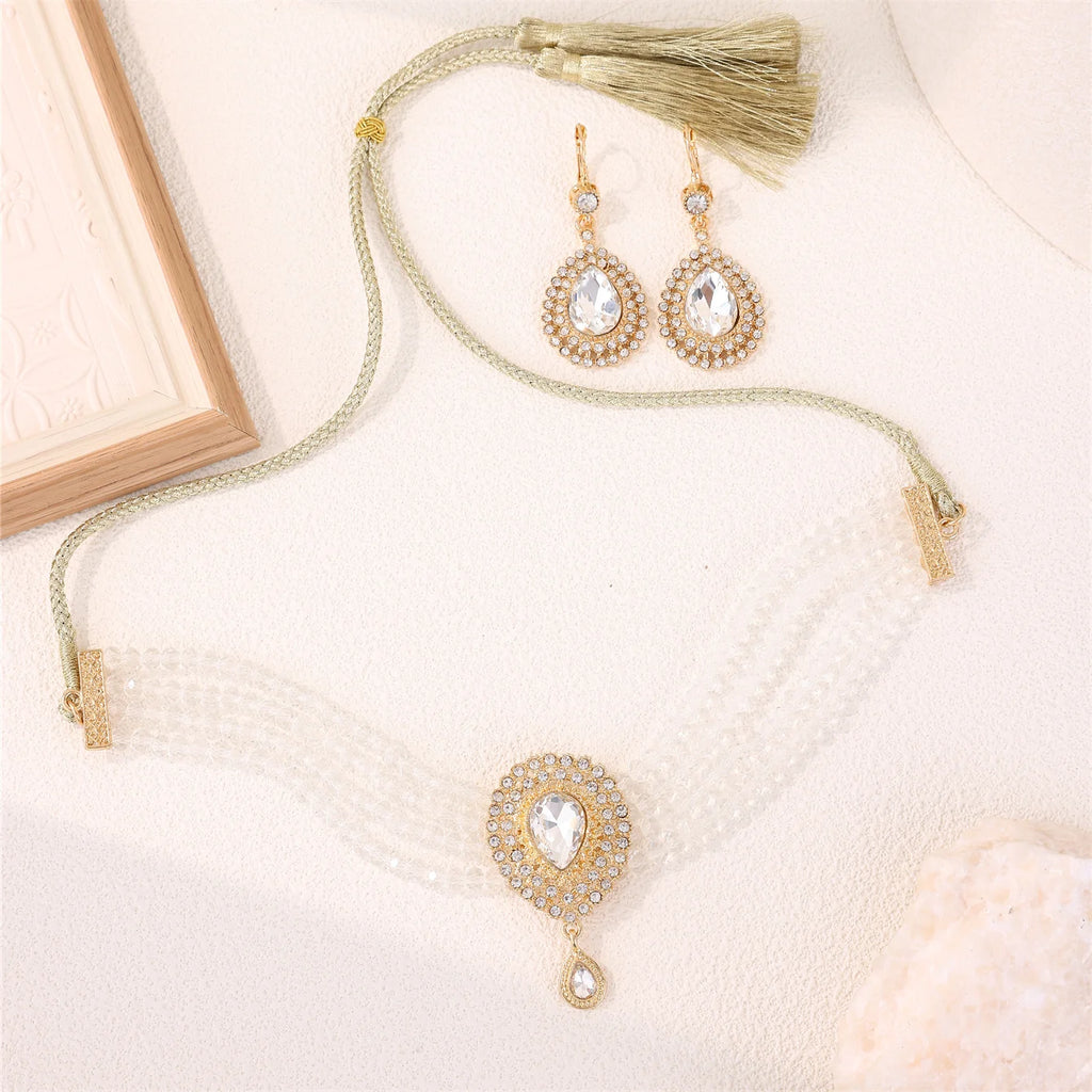 Moroccan Women's Bridal Jewelry Set – Luxurious Traditional Accessories for Weddings & Holiday Gifts