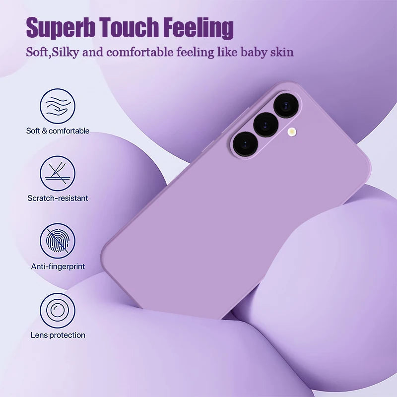 Magnetic Samsung Galaxy Phone Case – Soft MagSafe Wireless Charging Cover for S25, S24, S23, A56, A55, A16, A15