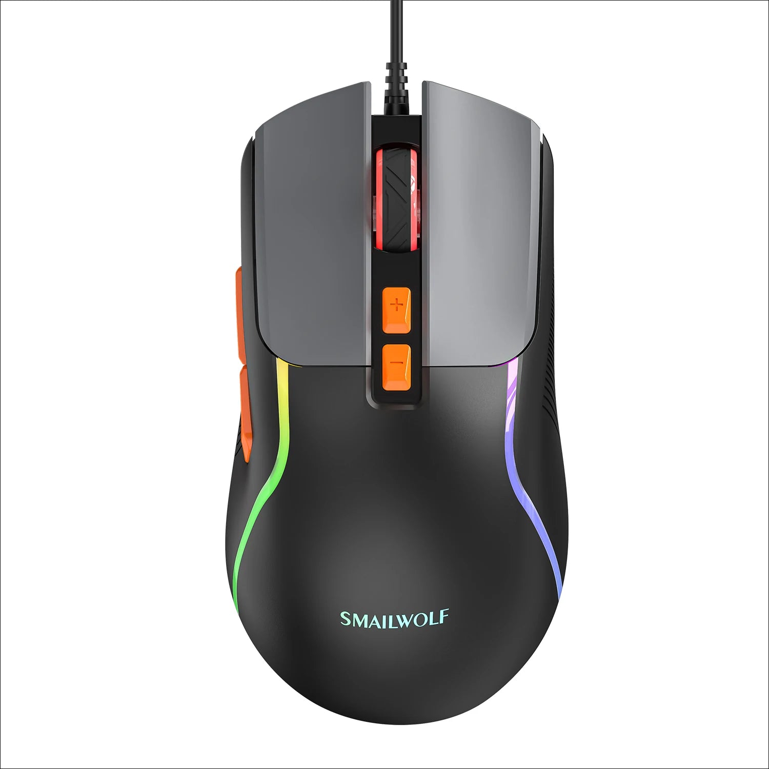 SMAILWOLF M18 RGB Gaming Mouse – Wired USB Ergonomic E-Sports Mouse for PC & Laptop