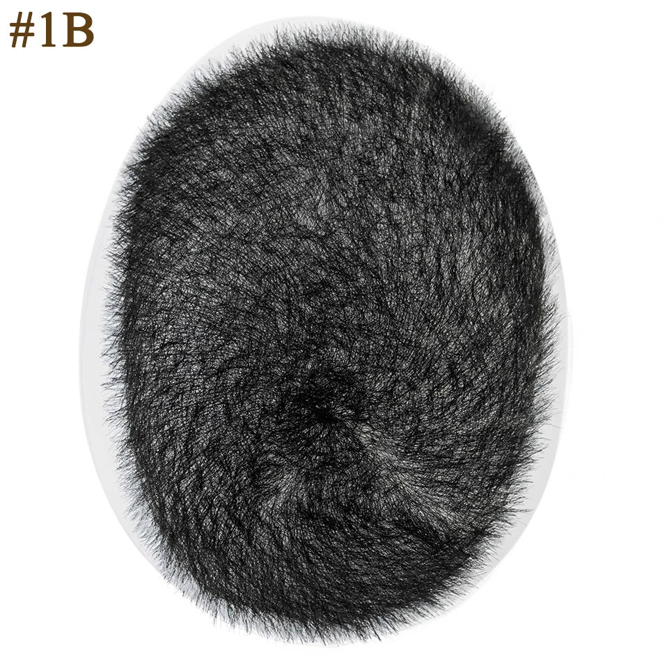 Men's Buzz Cut Toupee | 100% Human Hair | Super Thin PU Skin Base | Natural Black & Blonde
