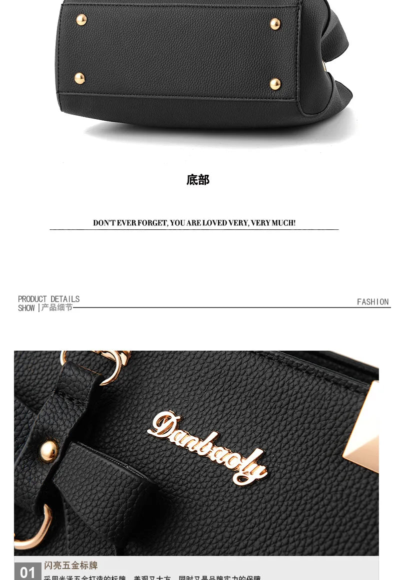 Yogodlns Elegant Women Messenger Bags with flower pendant Office Ladies Totes Pure Leather Handbag for female Crossbody Shoulder