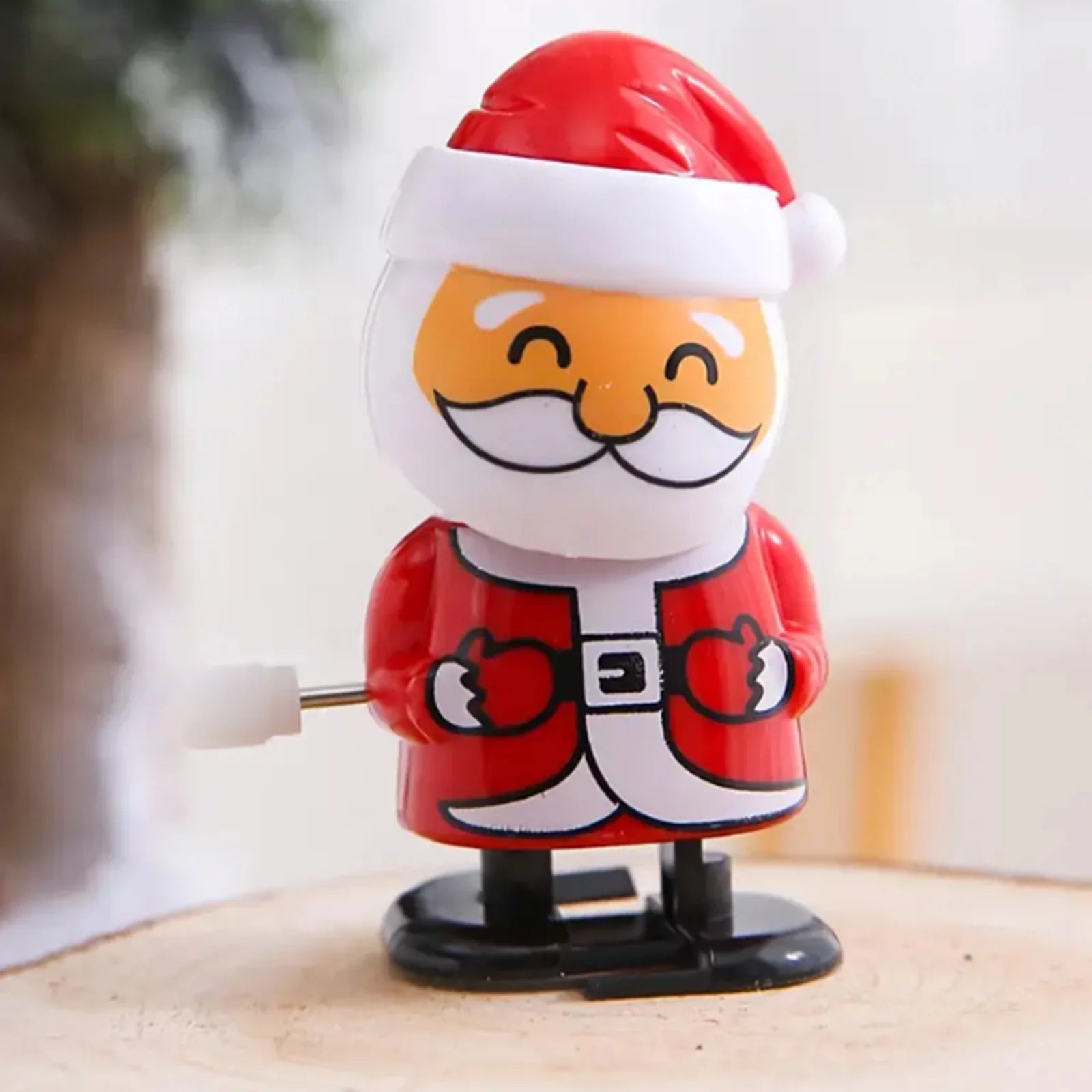 Wind-Up Jumping & Walking Figurines | Santa Claus & Snowman Clockwork Toys | Christmas Party Favors & Home Decor Ornaments