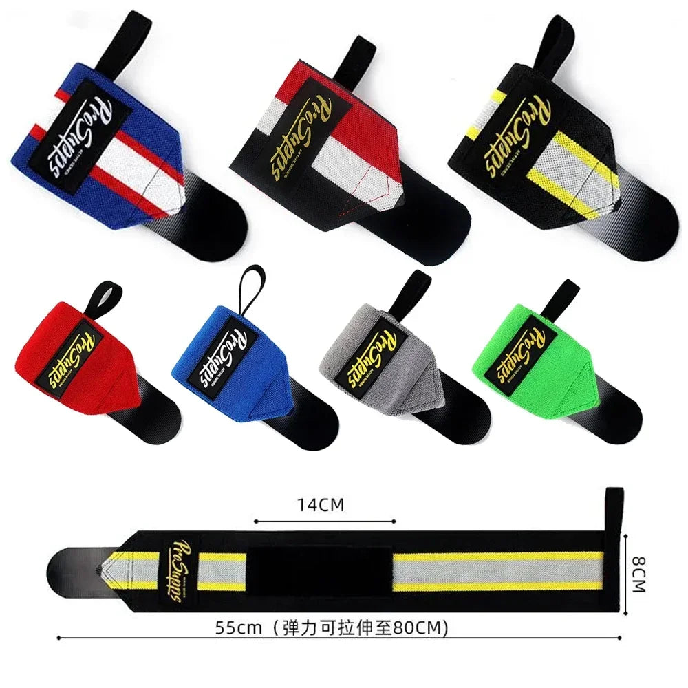 Gym Wrist Support Straps – Breathable Wristbands for Fitness, Weightlifting & Sports (1 Pair)