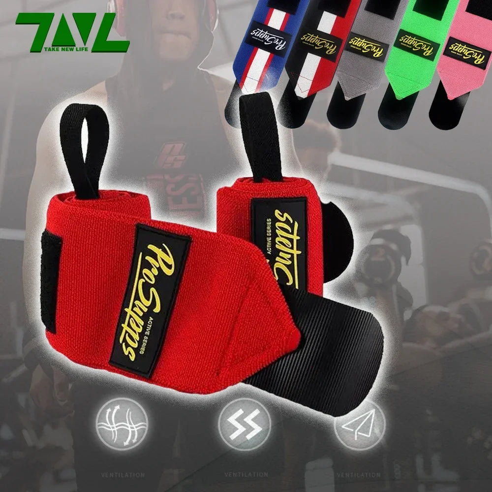Gym Wrist Support Straps – Breathable Wristbands for Fitness, Weightlifting & Sports (1 Pair)