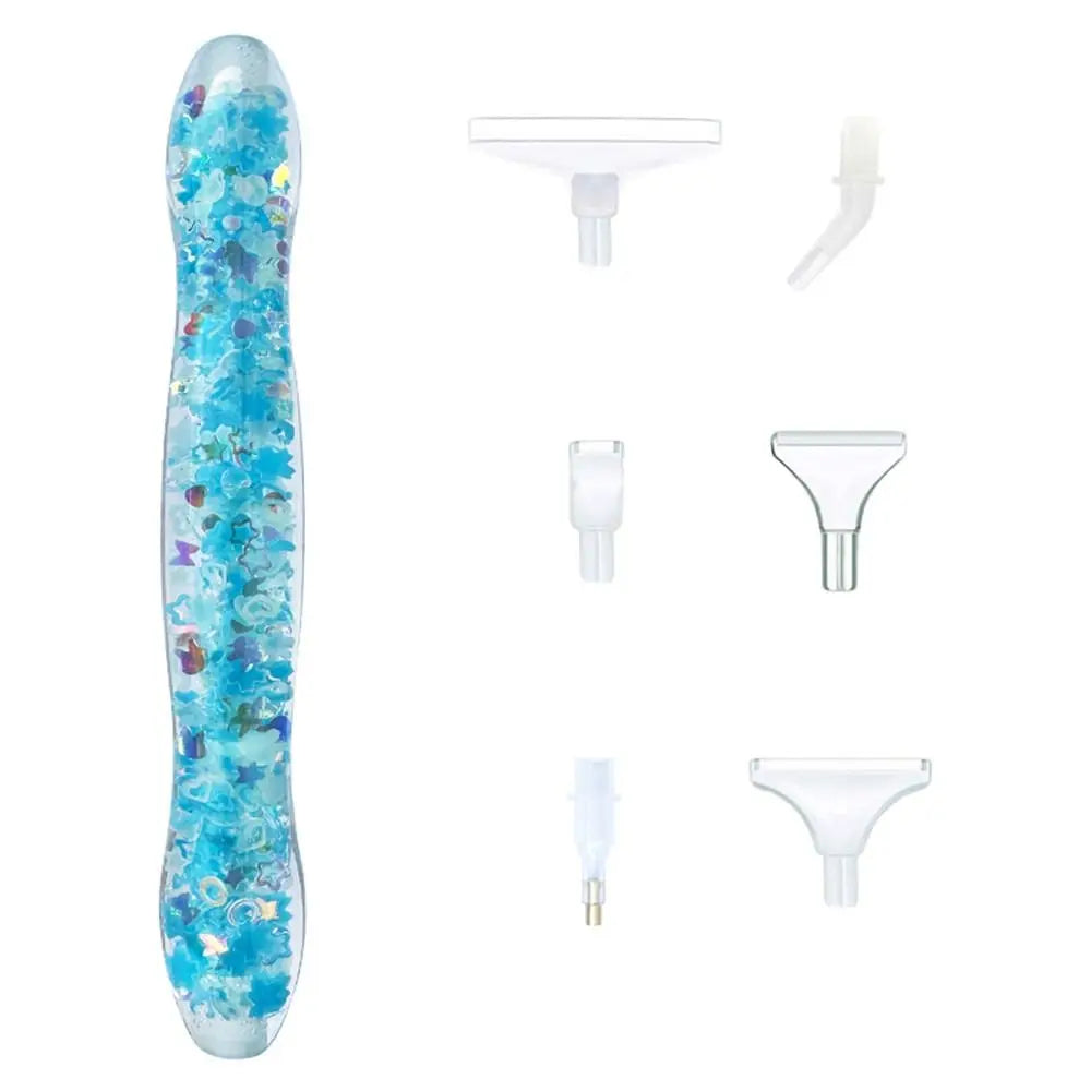 Luminous Diamond Painting Drill Pen – Cross Stitch Embroidery Point Drill Pen with Replacement Tips