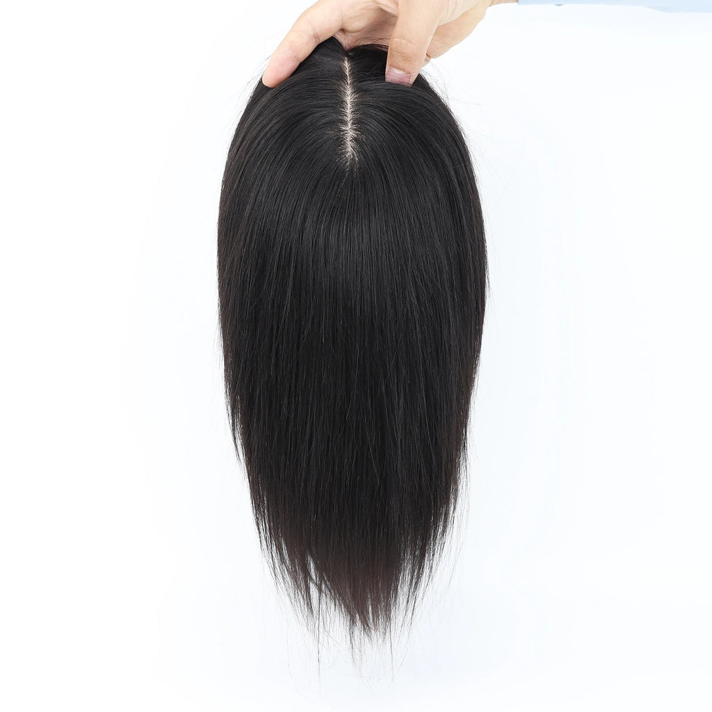 Medical Wig Real Remy Human Hair Silk Top Wig Full Hand Tied Breathable Silk Base Wig Elastic Net Comfortable Wearing for Women