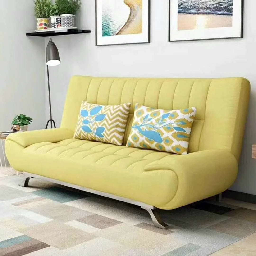 PU Leather Foldable Sofa Bed – Modern Office & Living Room Convertible Sofa