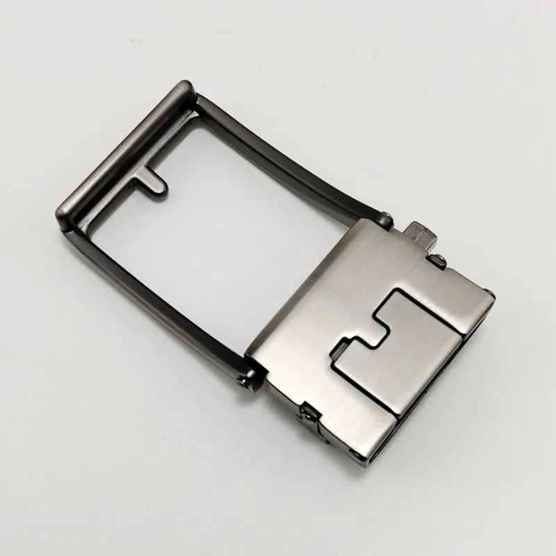 Men's Automatic Belt Buckle – Zinc Alloy DIY Replacement Buckle 3.5cm