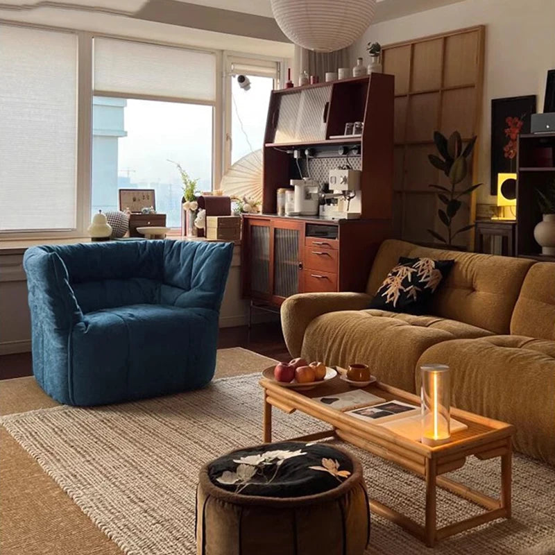 Elegant Lazy Sofa – Modern Ergonomic Mid-Century European Living Room Sofa