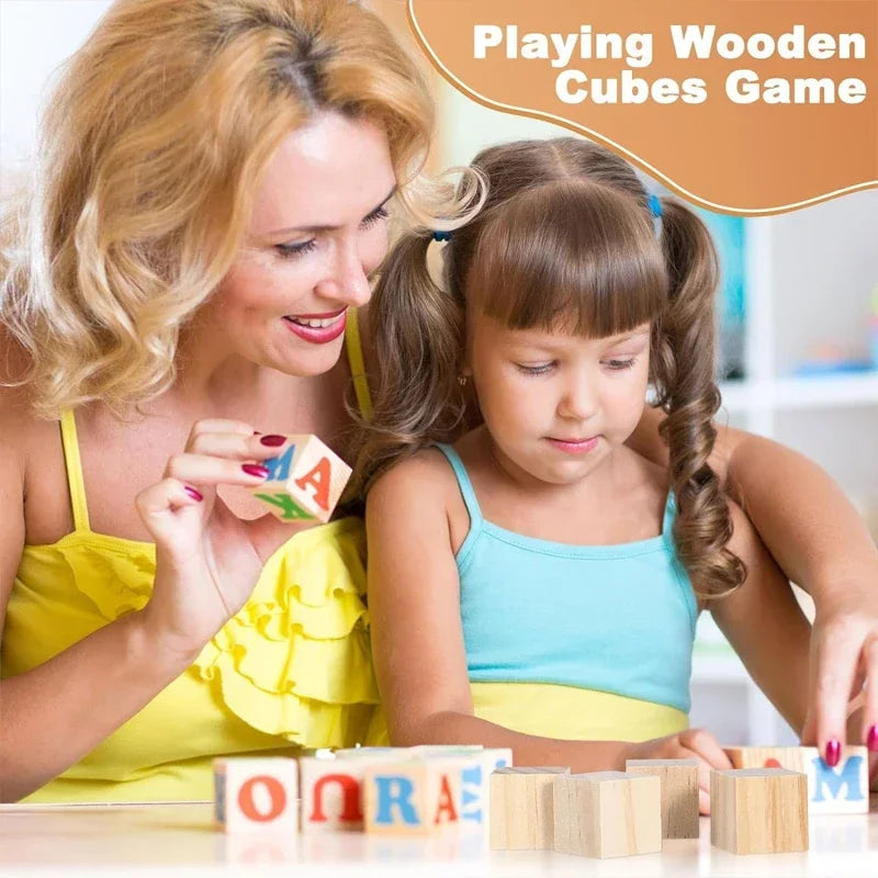Unfinished Wood Cubes for Crafts | 12pcs 3.5cm Natural Pine Square Blocks | DIY Painting, Decor & Party Projects