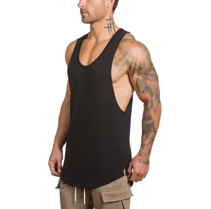 Men's Bodybuilding Gym Stringer Tank Top – Muscle Fit Workout Vest