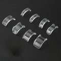 8 Sizes Silicone Invisible Clear Ring Sizer Anti-Loss Proof Invisible Ring Holder Retainer Shrinker for Large Rings