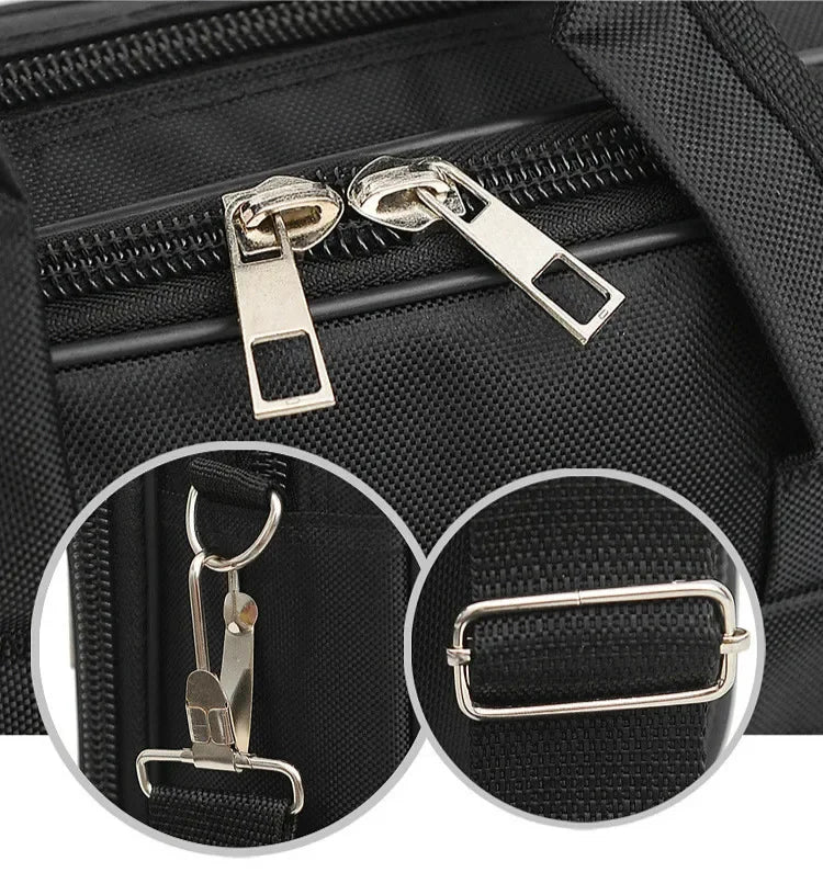 Oxford Cloth Laptop Bags Men Large Capacity Briefcase Business Travel Shoulder Pouch