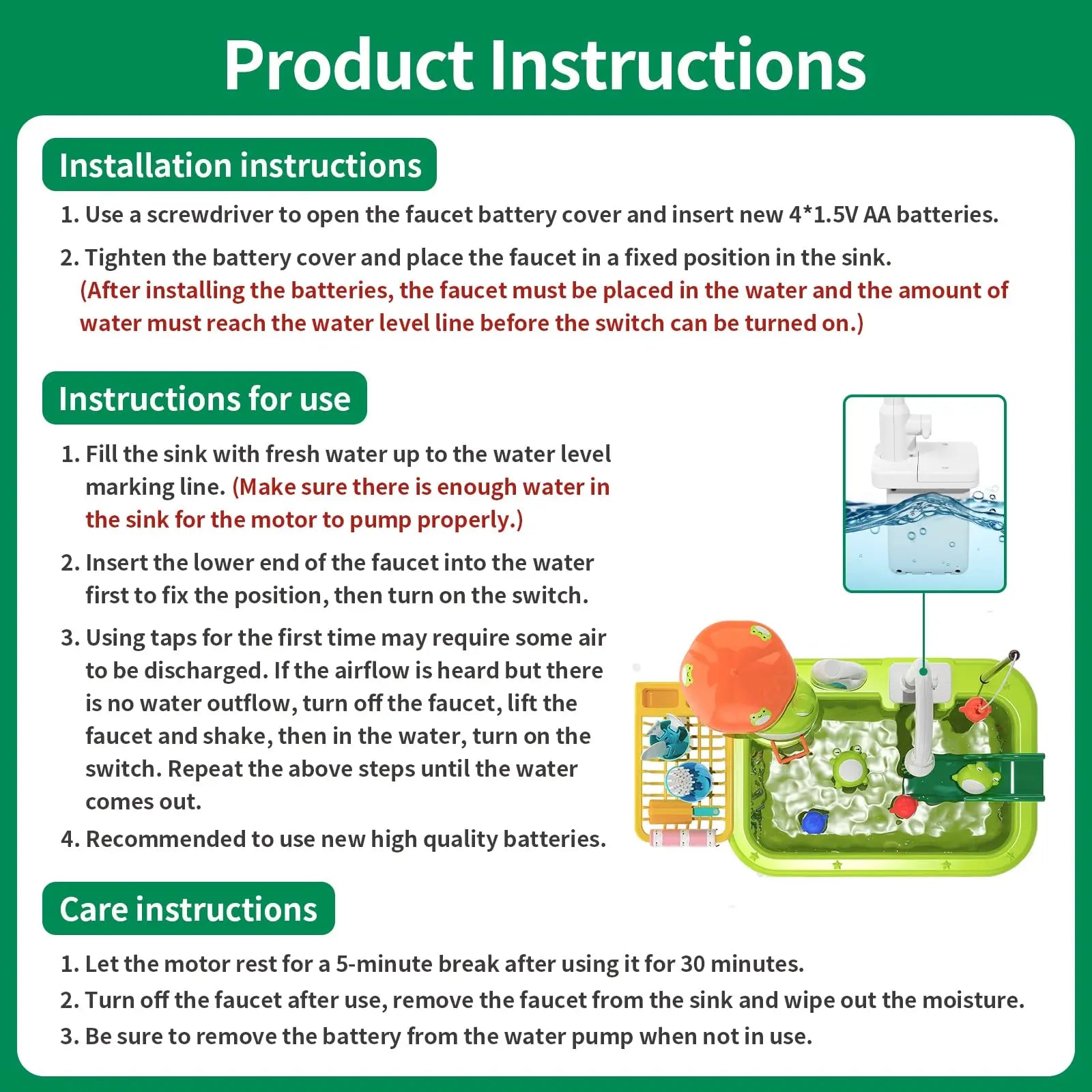 Kids Electric Kitchen Sink Toy – Pretend Play Dishwasher with Running Water & Fishing Game for Girls