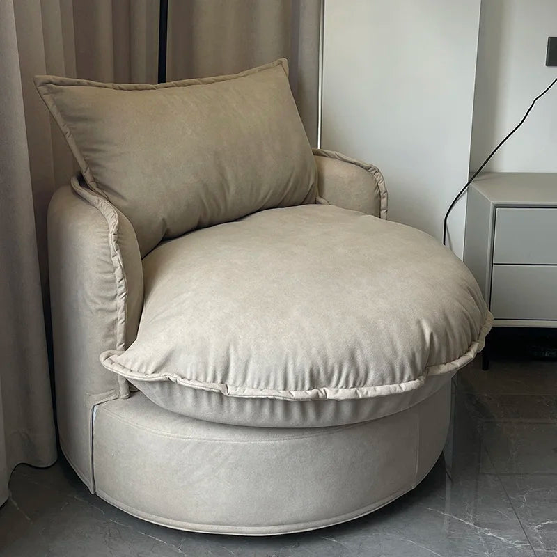 European Luxury Living Room Sofa – Upholstered Round Cute Eclectic Corner Sofa