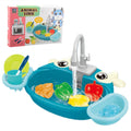 Kids Mini Kitchen Sink Toy Set – Simulated Dishwashing Play House Game for Children