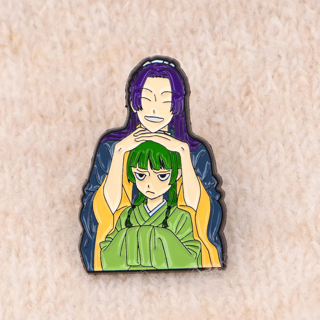 Cute Girls Enamel Pin Anime Characters Brooches on Clothes Badge Bag Clothes Kawaii Cat Lapel Woman Men Jewelry Fans Adults Gift