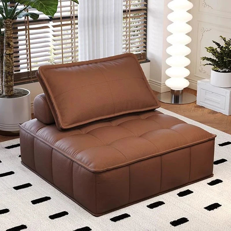 Single Modern Luxury Sofa – Nordic Sectional Lounger for Living Room