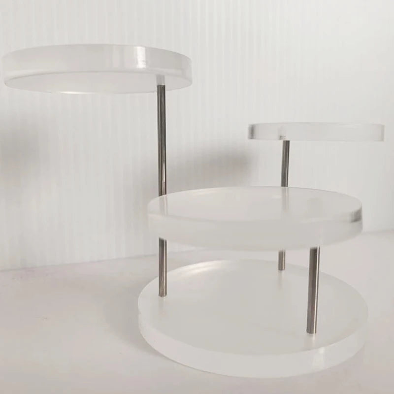 3 Layers Selling Fashion Temperament High-grade Sense of Acrylic Jewelry Display Stand/Multi-layer Round Cake and Dessert Rack