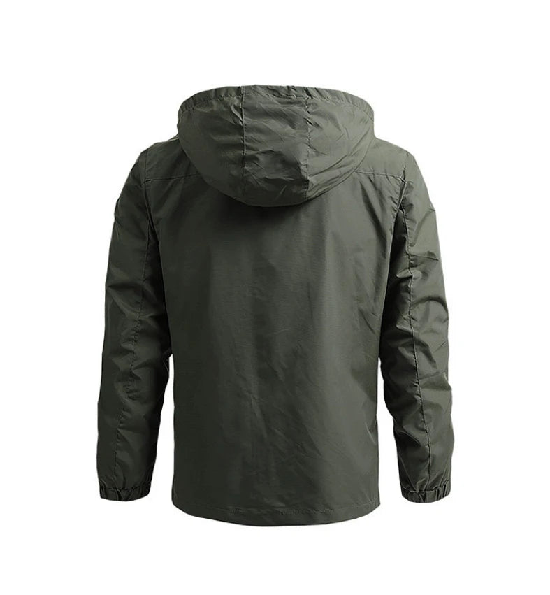 Men's Waterproof Softshell Tactical Jacket – Windbreaker for Hunting, Hiking & Fishing