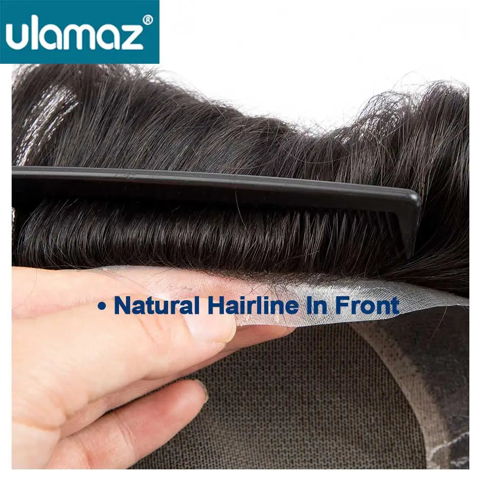 The Invisible Crown — Men's French Lace Toupee | 100% Indian Remy Hair | Natural Hairline | 6-Month Lifespan