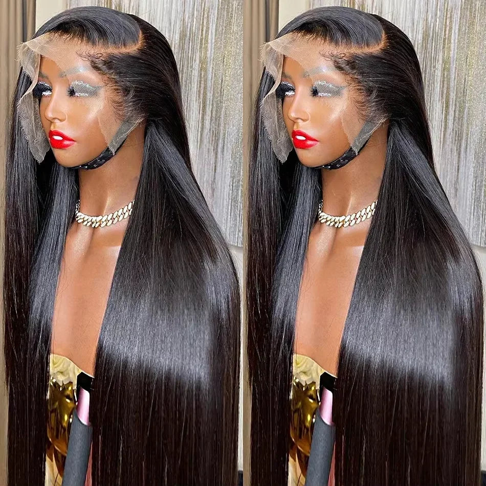 30 36 Inch 13x4 Human Hair Lace Frontal Wig Bone Straight Transparent Hd Lace Wig 13x6 Human Hair For Woman Remy Human Hair Wigs