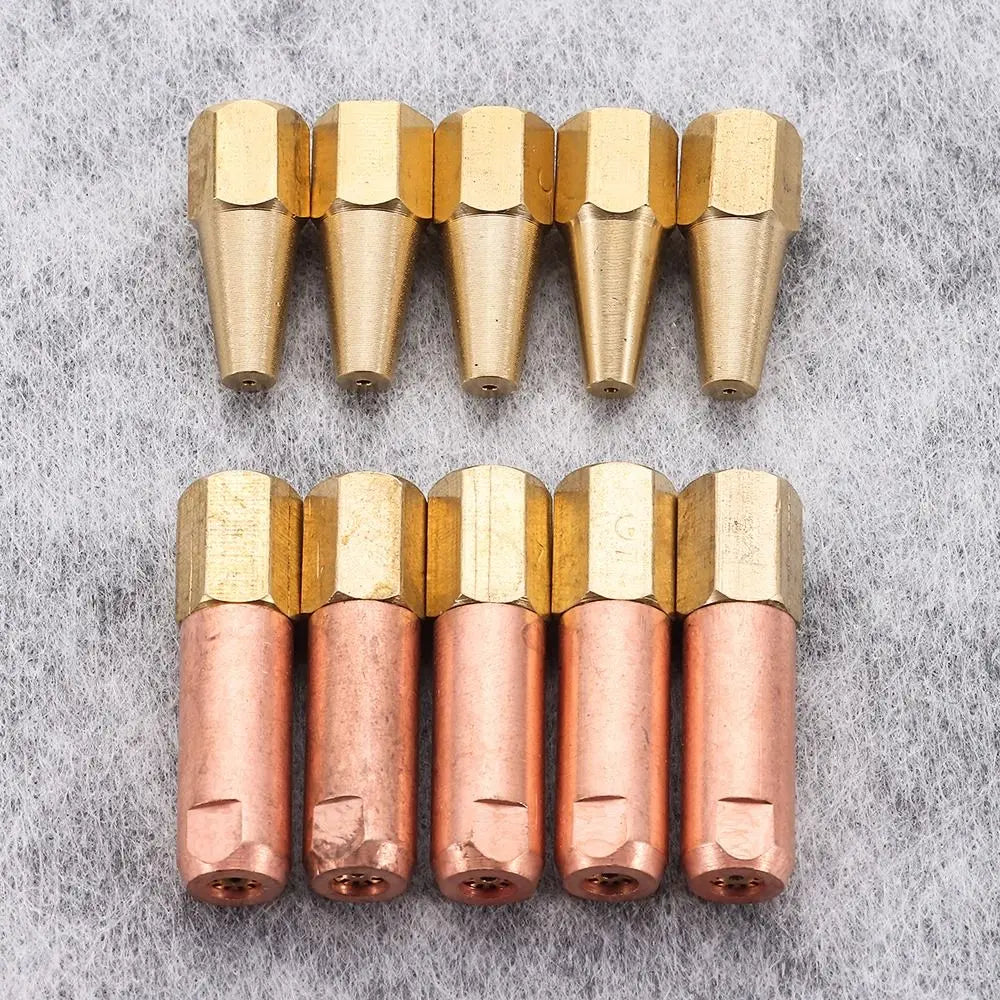 Gas Brazing Torch Nozzle H01-2 – 5-Pack Professional Welding Torch Tips