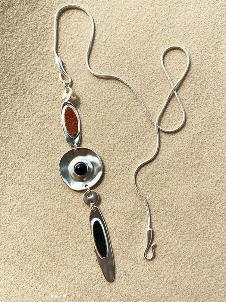 Eye Motif Necklace & Earrings Set – Artistic Craft Jewelry for Women & Men