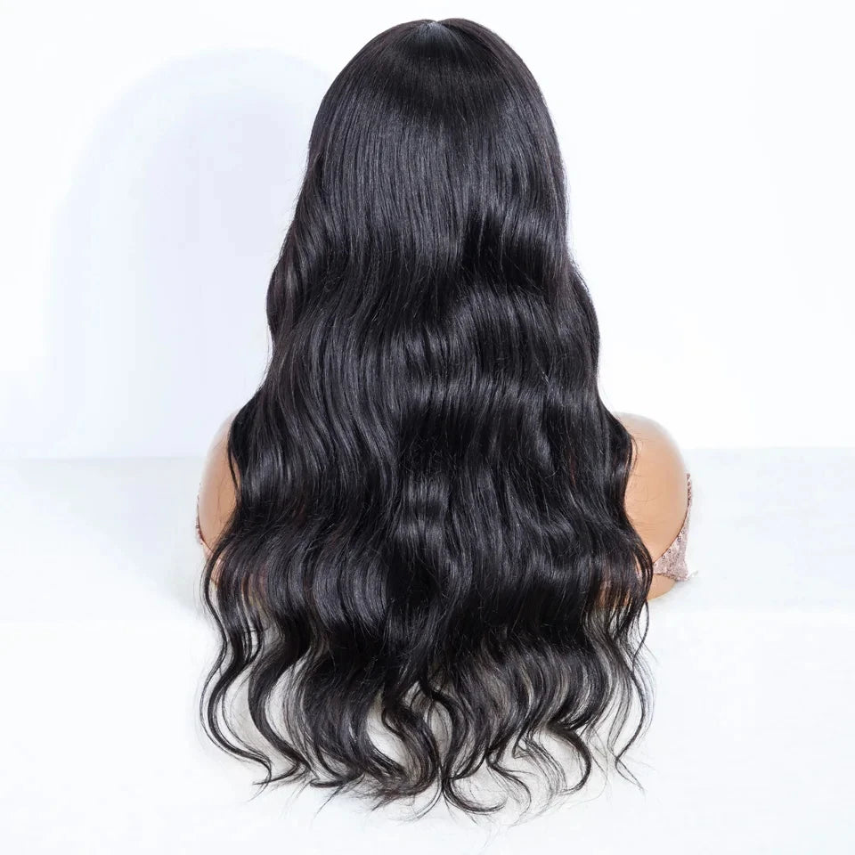 TOP Line 3x1 Middle Part Lace Wigs with Bangs Body Wave 100% Human Hair Wig Cheap Wig Brazilian Remy Bob Wigs For Black Women