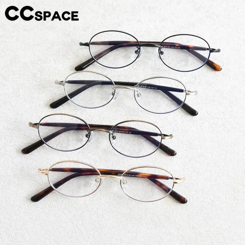 Oval Metal Spectacles Frames – Lightweight Eyeglass Frames for Men & Women
