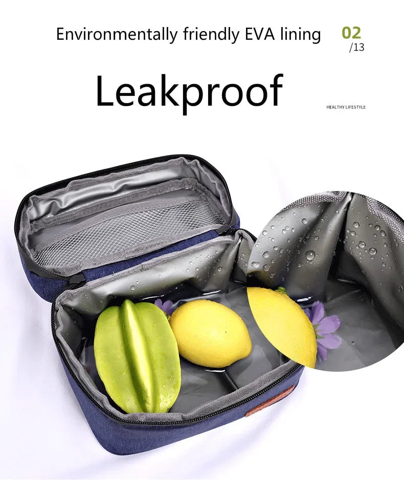 Lunch Bag Small Cooler Bag Protable Fridge Oxford Food Refrigerator Bag EVA Insulated Picnic Bags Isothermal Cooler Ice Box Bags