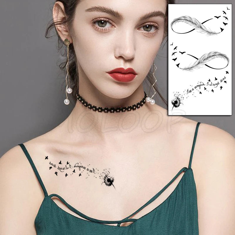 Sexy Red Lips Water Transfer Tattoo – Waterproof Body Art 10.5x6cm