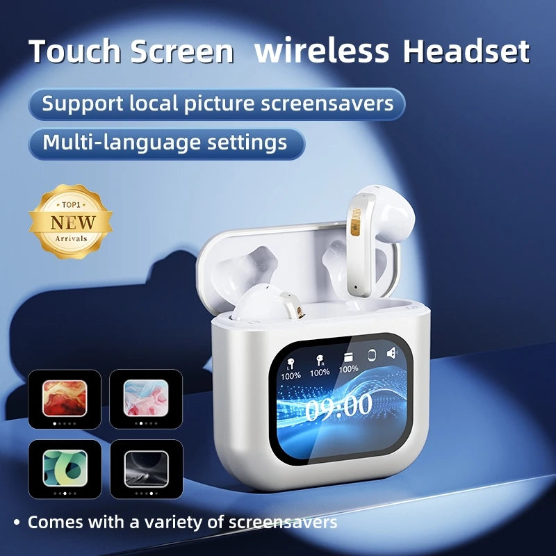 Summit Original Touchscreen ENC Wireless Headset – 2025 Latest Noise-Cancelling Bluetooth Earphones