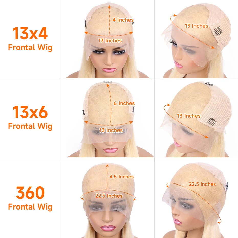 Body Wave 250 Density 13x4 13x6 360 Lace Front Wig Human Hair Pre Plucked Raw Vietnamese Blonde 613 Lace Frontal Wigs 30 40 Inch