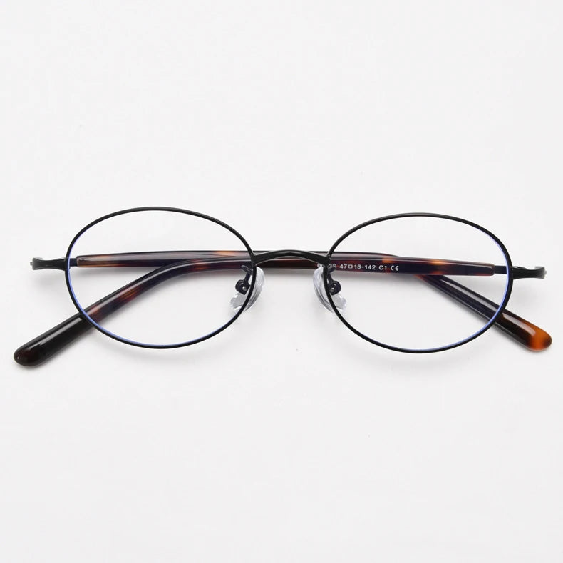 Oval Metal Spectacles Frames – Lightweight Eyeglass Frames for Men & Women